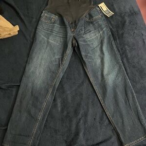 Old Navy Maternity Jeans Size 8 Full Panel Dark Wash